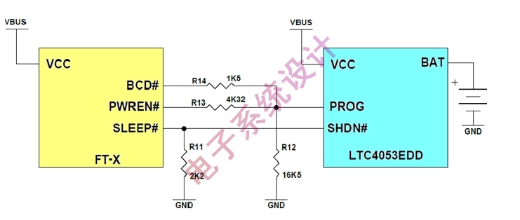 图3:简化的USB充电线路
