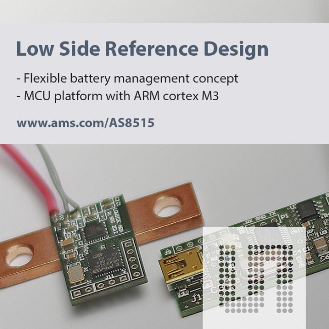 奥地利微电子全新智能电池传感器参考设计