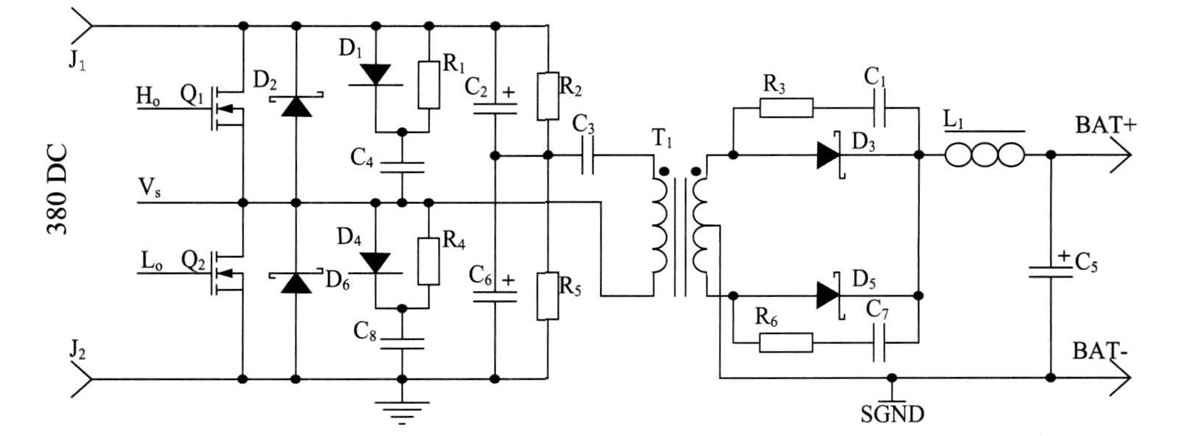 图3 半桥变换电路