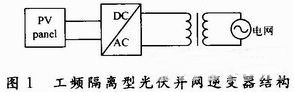 圖1 工頻隔離型光伏并網(wǎng)逆變器結(jié)構(gòu)