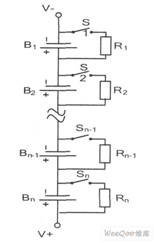 電阻放電均衡電路結構圖.