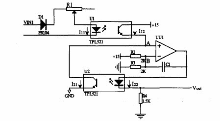 图3-1 单体电池电压采集电路