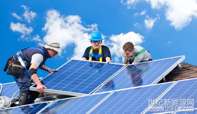 2012年以来美国可再生能源工作岗位每年递增6%