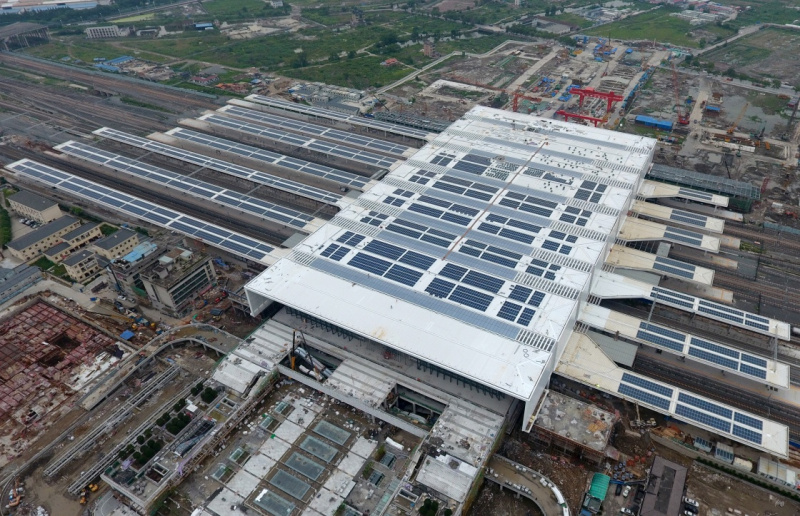 杭州火车南站建成4.2兆瓦屋顶光伏