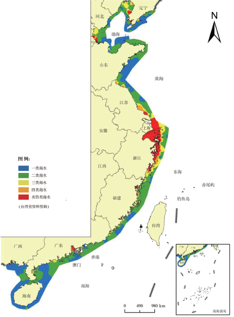 2016年近岸海域环境质量公报一近岸水质监测状况