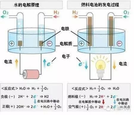 　氫-氧燃料電池反應(yīng)原理，是電解水的逆過(guò)程。