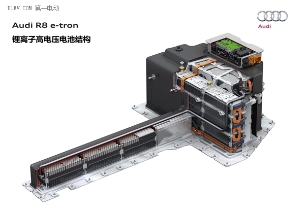解读奥迪R8 e-tron的电池技术续航451公里充电95分钟