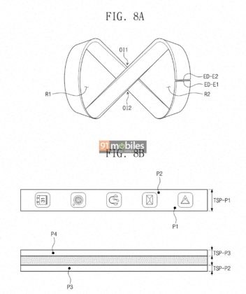 三星柔性显示屏专利曝光，为可穿戴设备设计