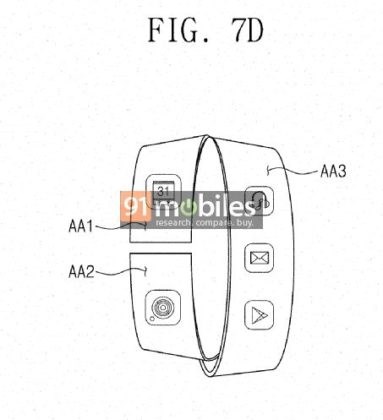 三星柔性显示屏专利曝光，为可穿戴设备设计