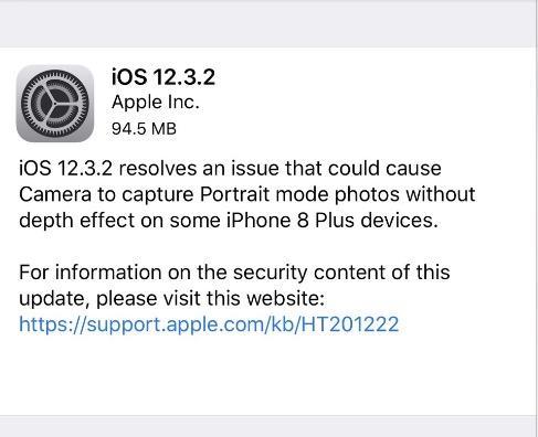 苹果iOS12.3.2来了！只有这款iPhone才能升级