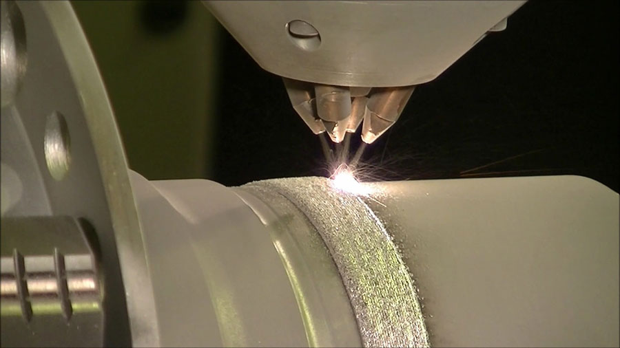 LENS激光熔融风喷金属3D打印技术