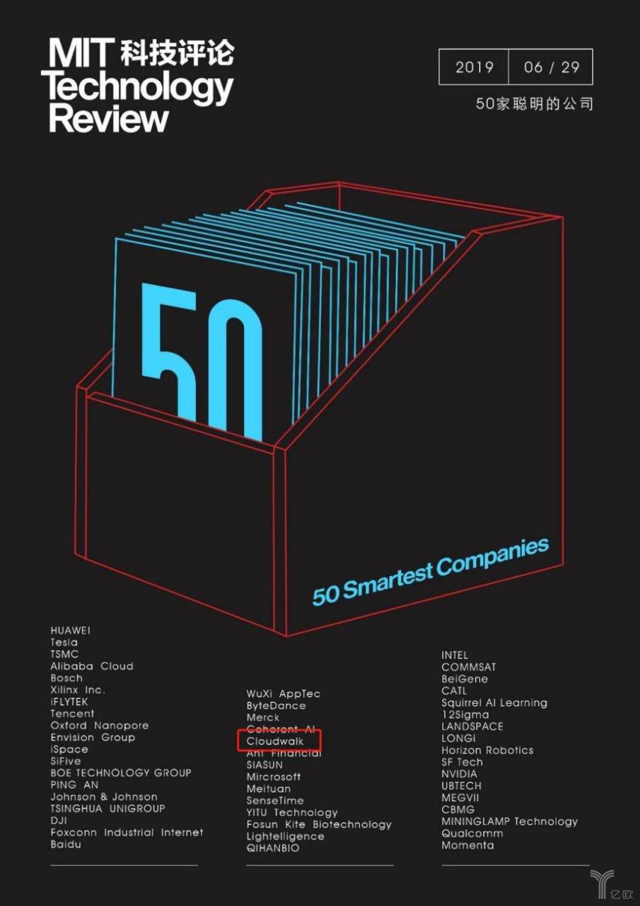 全球50家聪明公司正式发布，云从科技等中国力量集体上榜