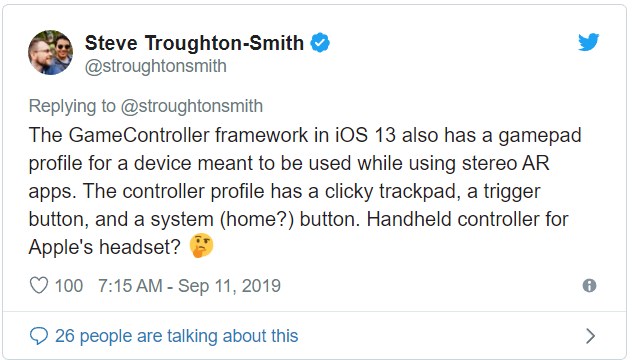 iOS 13 GM确认：苹果正在开发AR头戴设备