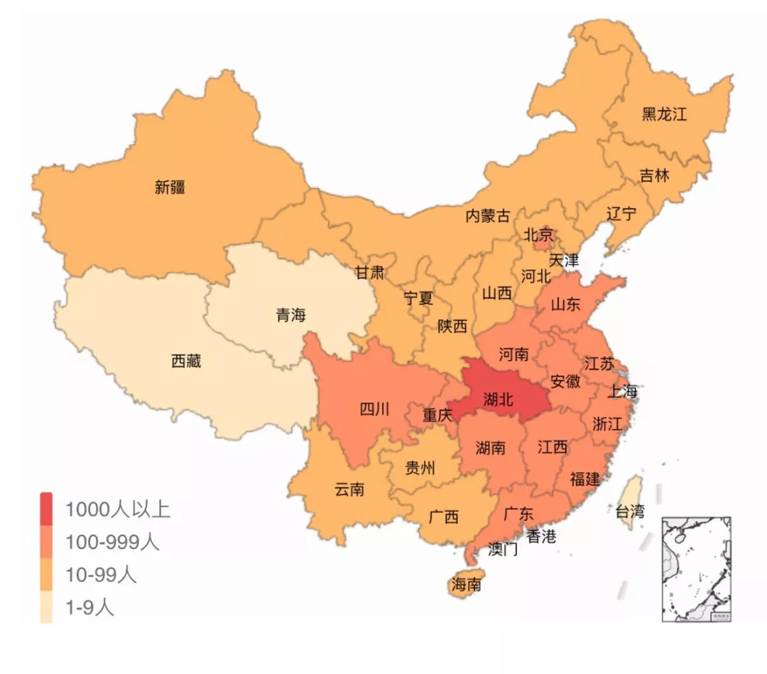 疫情地图(图源:腾讯消息)