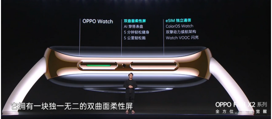 维信诺独供OPPO首款双曲面柔性屏智能手表