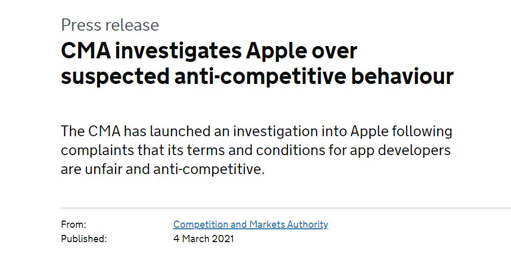 苹果遭英国反垄断调查，什么样的情况会被中国认定为垄断？