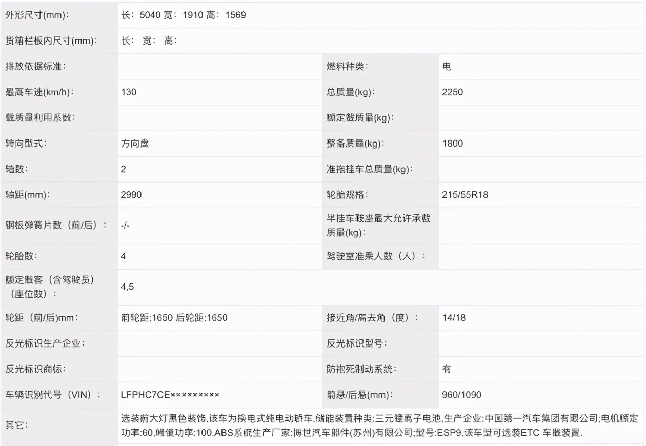 专属网约车？红旗E-QH5增换电版车型，搭三元锂电池