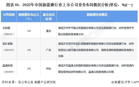 圖表102022年中國新能源行業(yè)上市公司業(yè)務(wù)布局情況分析(單位%)(一)