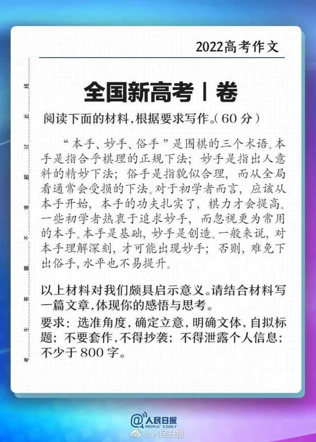 江南网页版登录入口官网下载
时代的本手、妙手、俗手与恶手 | 高考作文