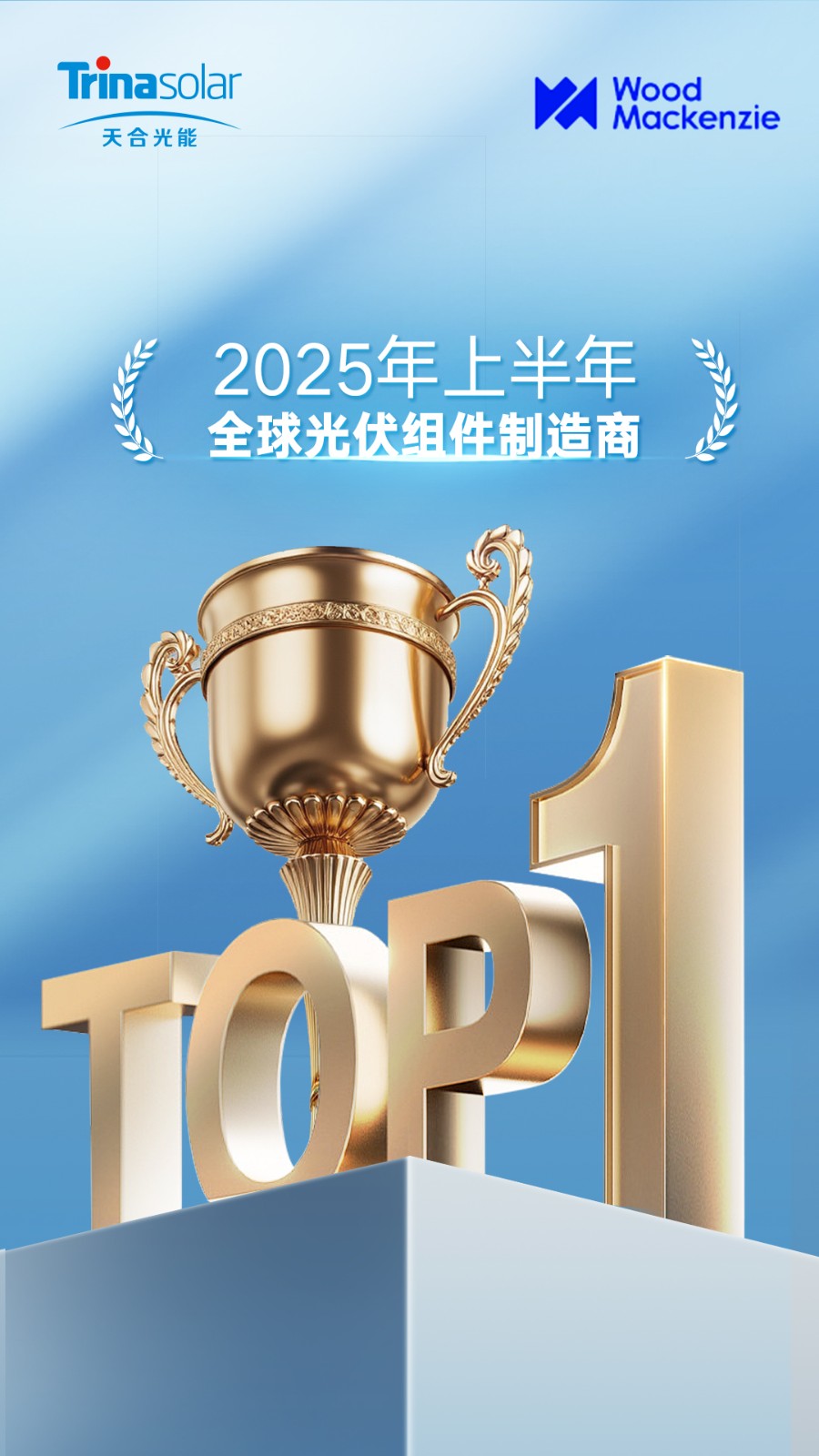 天合光能登顶伍德麦肯兹全球<span>光伏组件</span>制造商排行榜